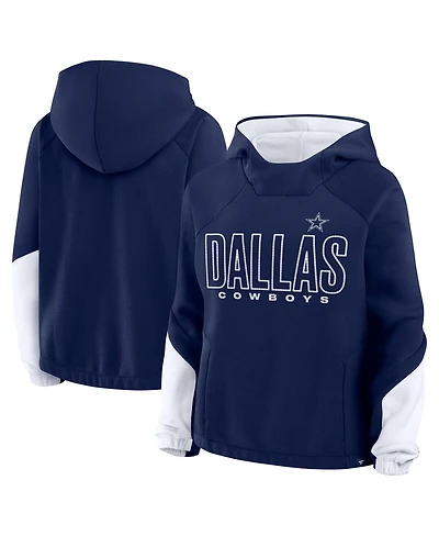 Fanatics Women's Navy Dallas Cowboys Play Clock Bling Hoodie