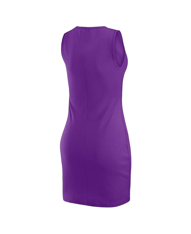 Wear by Erin Andrews Women's x Gracie Hunt Purple Minnesota Vikings Ribbed Tank Dress