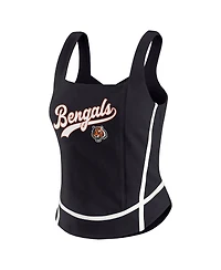 Wear by Erin Andrews Women's Black Cincinnati Bengals Square Neck Tank Top