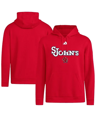 Adidas Men's Red St. John's Storm Pullover Hoodie