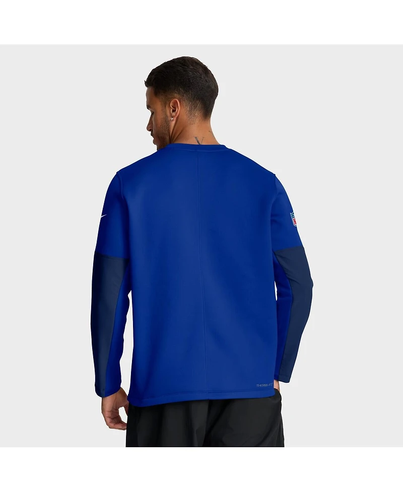 Nike Men's Royal Buffalo Bills Sideline Scripted to Win Performance Long Sleeve T-Shirt