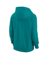 Nike Women's Aqua Miami Dolphins Phoenix Rewind Full-Zip Hoodie