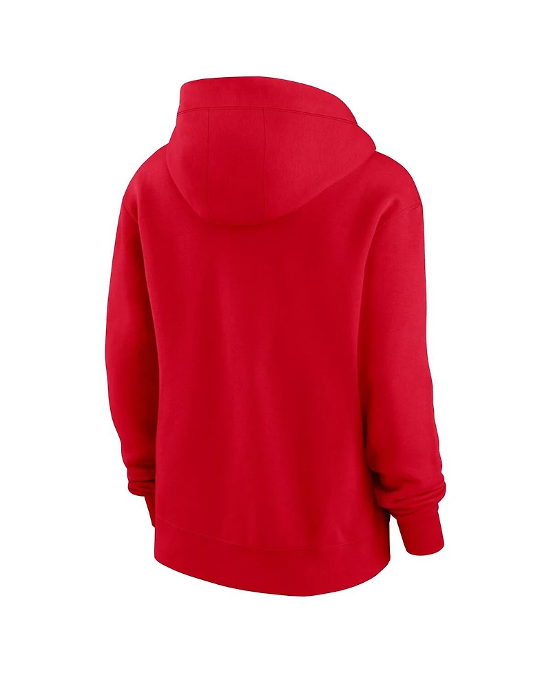 Nike Women's Scarlet San Francisco 49ers Phoenix Rewind Full-Zip Hoodie