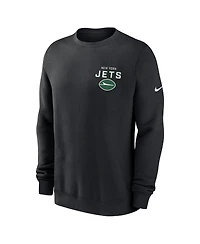Nike Men's Black New York Jets Primetime Club Fleece Pullover Sweatshirt