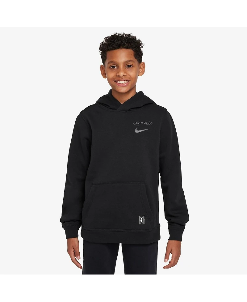 Nike Big Boys and Girls Black Tottenham Hotspur Club Hoodie