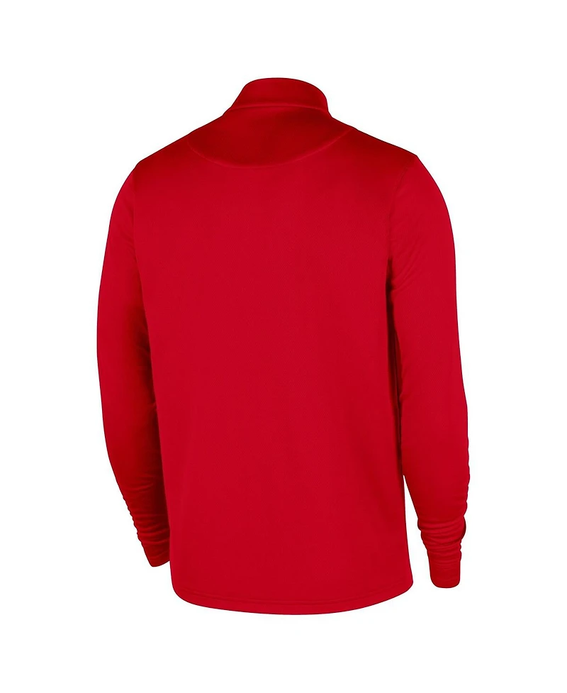 Nike Men's Red Chicago Bulls 2025/26 Authentic Coaches Quarter-Zip Dri-Fit Top