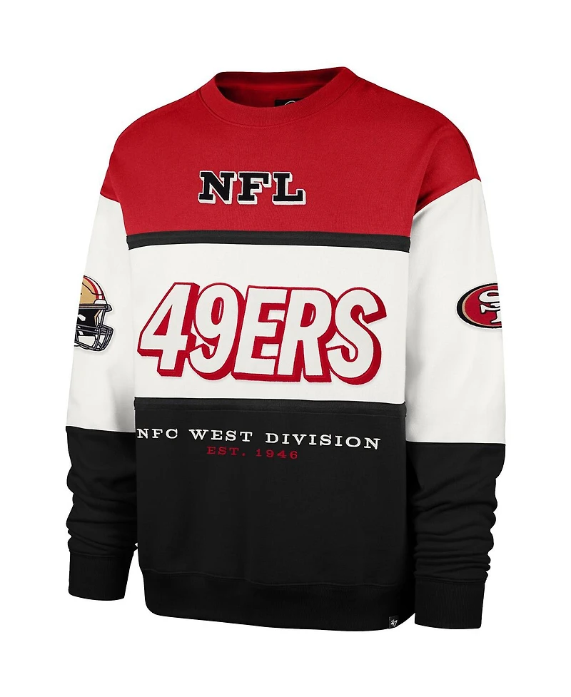 '47 Brand Men's Scarlet/Black San Francisco 49ers Breeze Maximalist Sweatshirt