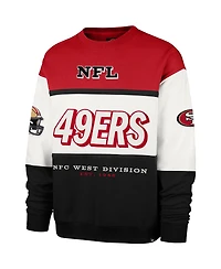 '47 Brand Men's Scarlet/Black San Francisco 49ers Breeze Maximalist Sweatshirt