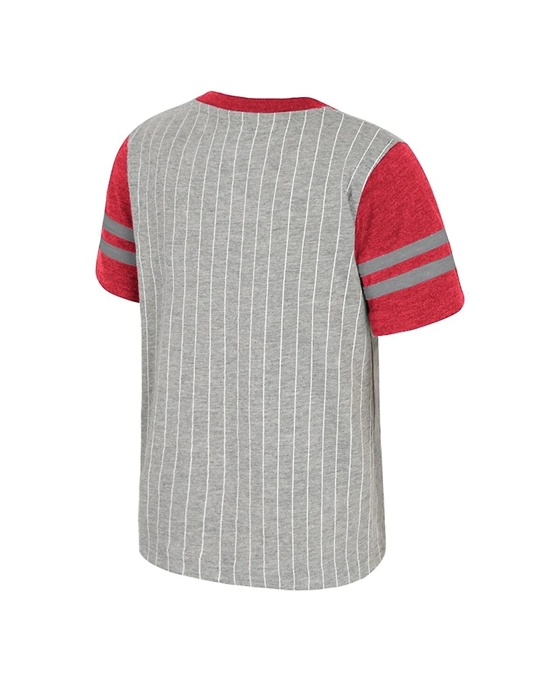 Colosseum Toddler Heather Gray Ohio State Buckeyes Airball T-Shirt