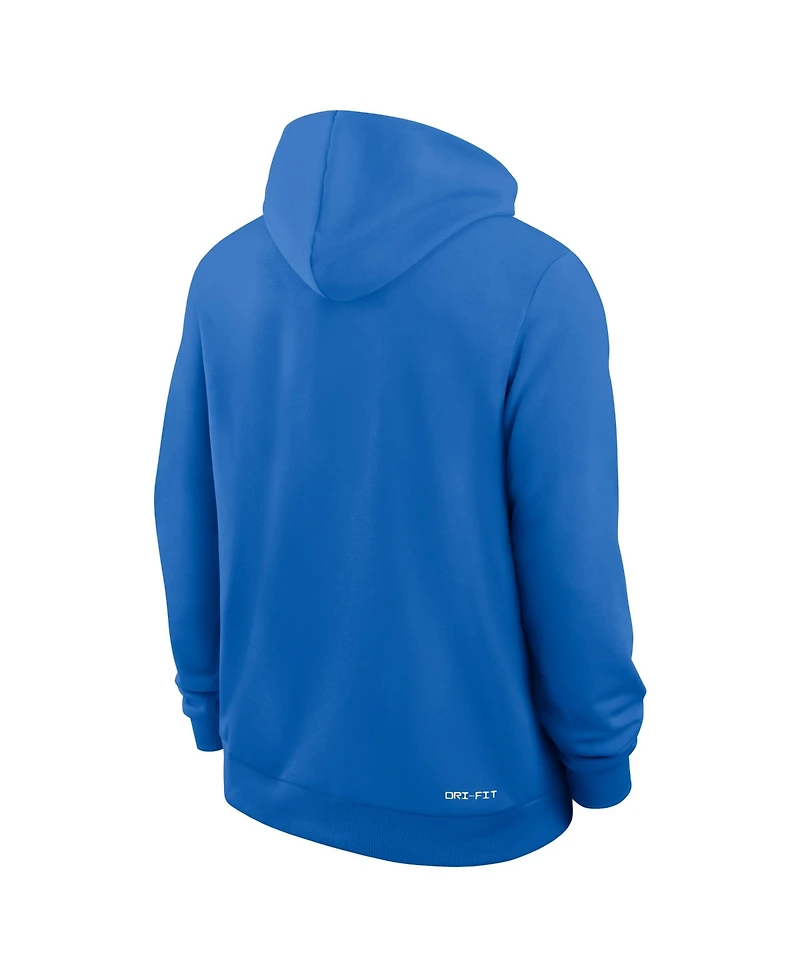 Jordan Men's Blue Ucla Bruins 2025 Sideline Standard Issue Dri-fit Hoodie