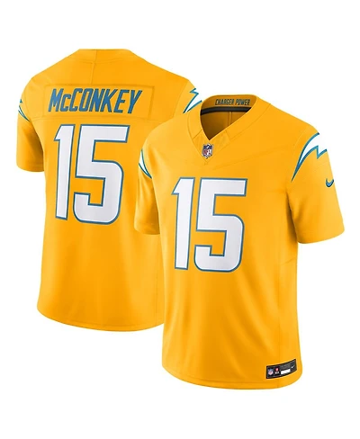 Nike Men's Ladd McConkey Gold Los Angeles Chargers Alternate Charger Power Vapor F.u.s.e. Limited Jersey