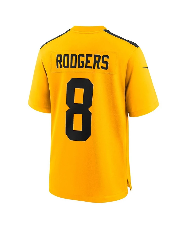 Nike Men's Aaron Rodgers Gold Pittsburgh Steelers Alternate 1933 Throwback Game Jersey