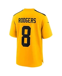 Nike Men's Aaron Rodgers Gold Pittsburgh Steelers Alternate 1933 Throwback Game Jersey