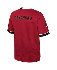 Colosseum Men's Cardinal Arkansas Razorbacks Nothing but the Hits Football Jersey