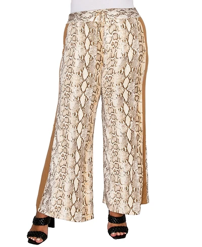 Coin 1804 Plus Python Side Contrast Pants
