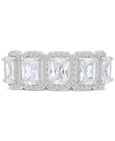 Macy's Cubic Zirconia Ring (6.221 ct.t.w.) Sterling Silver