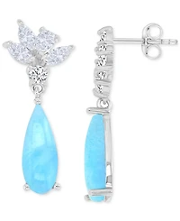 Macy's Opal (11.5 ct. t.w.) Earrings in Sterling Silver