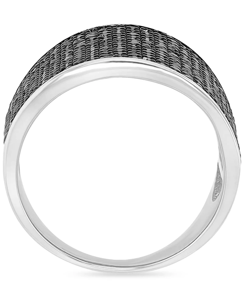 Macy's Black Spinel Ring (2.754 ct.t.w.) Sterling Silver