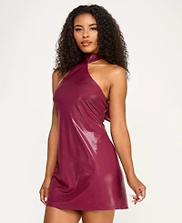 Seni & Cade Juniors' Foil Draped Scarf One-Shoulder Dress