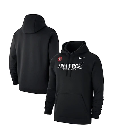 Nike Men's Black Air Force Falcons Apls Fighting Falcon Collection Club Fleece Hoodie
