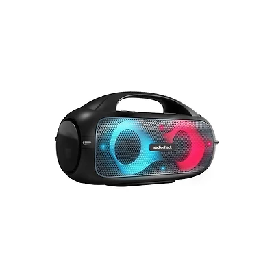 RadioShack 60W Black and Gray Wireless Portable Speaker With Lights True Wireless Audio And Type C-Charging Cable 4001787