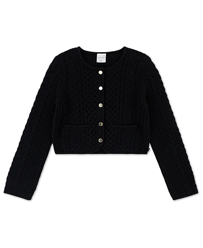 abercrombie kids Girls Cable Knit Cardigan Sweater