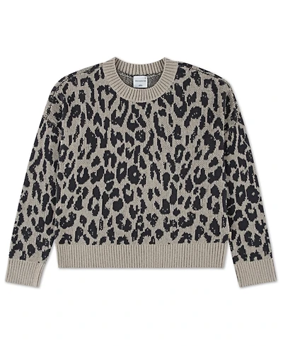 abercrombie kids Girls Leopard Crew Sweater