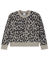 abercrombie kids Girls Leopard Crew Sweater