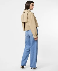 French Connection Women's Cropped Trench Coat