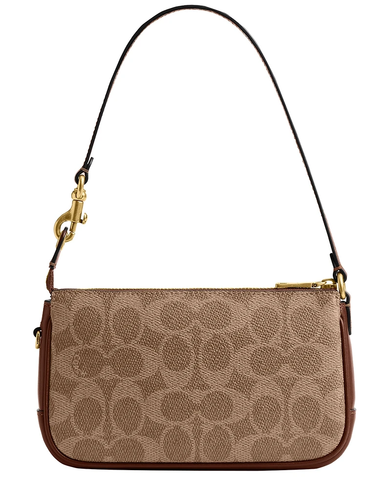 Coach Plaza Mini Signature Canvas Shoulder Bag 18
