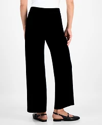 Style & Co Petite Pull-On High-Rise Velvet Pants, Macy's Exclusive