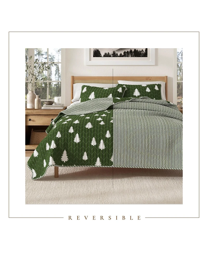 Linery & Co. Lodge Microfiber Quilt Set with Shams