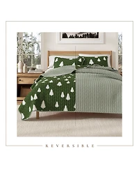 Linery & Co. Lodge Microfiber Quilt Set with Shams