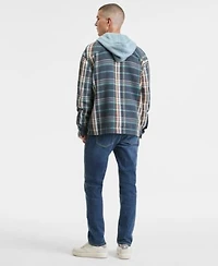 Sun Stone Mens Mara Straight Fit Jeans Waffle Knit Hoodie Long Sleeve Overshirt Macys Exclusive