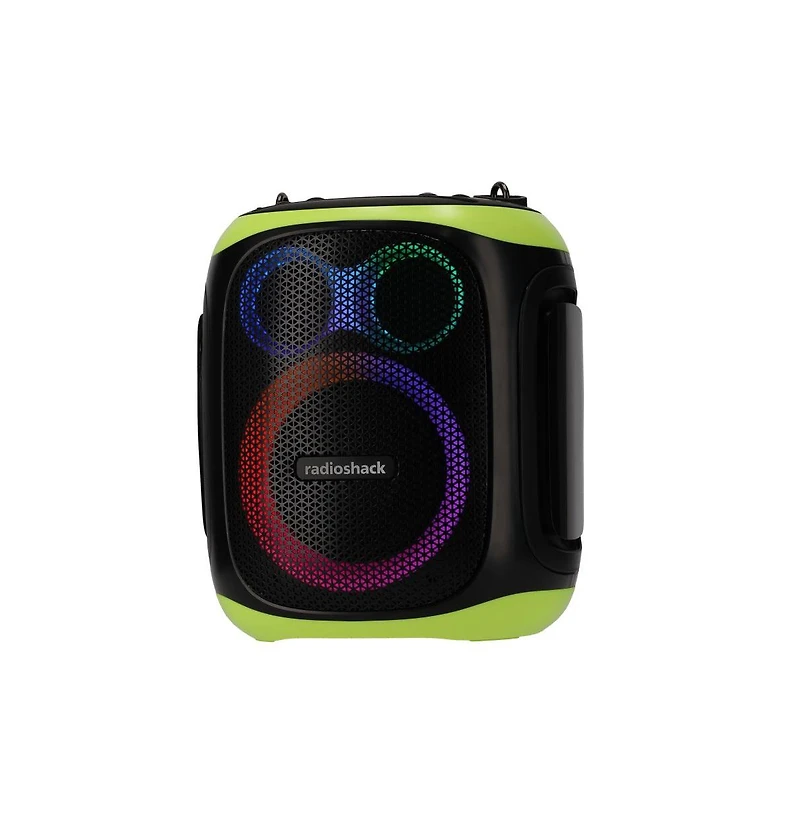 RadioShack Portable Bluetooth Karaoke Speaker, 120W, 2 Microphones Included 4001788