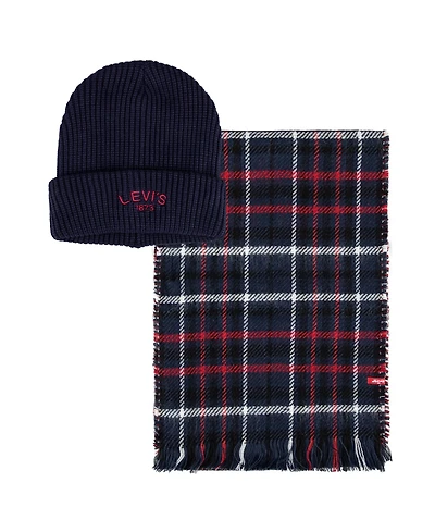 Levi's Men's 2-Piece Beanie and Scarf Set
