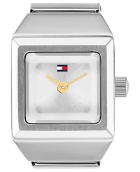 Tommy Hilfiger Women's Quartz Silver Tone Stainless Steel Watch Ring, 15mm