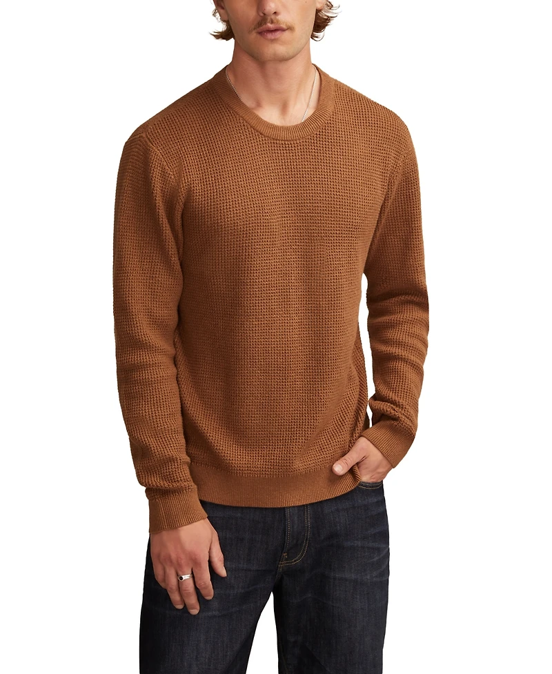 Lucky Brand Men's Waffle Crewneck Sweater