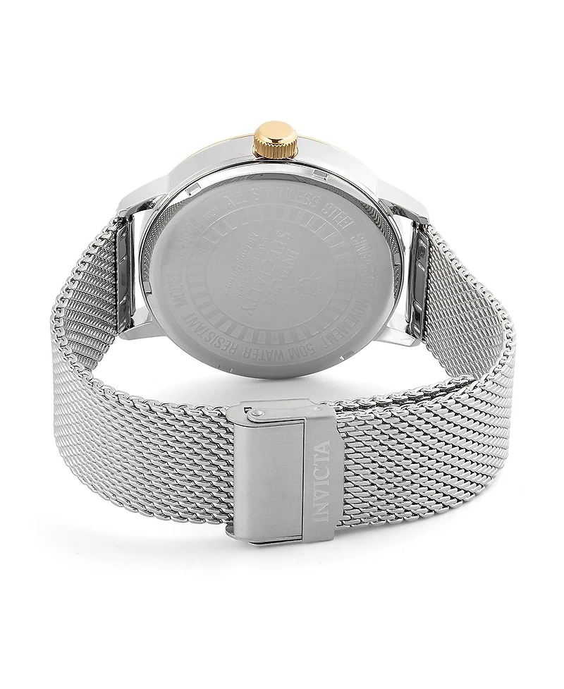 Invicta Men's 48938 Specialty Quartz 3 Hand Charcoal Dial Watch