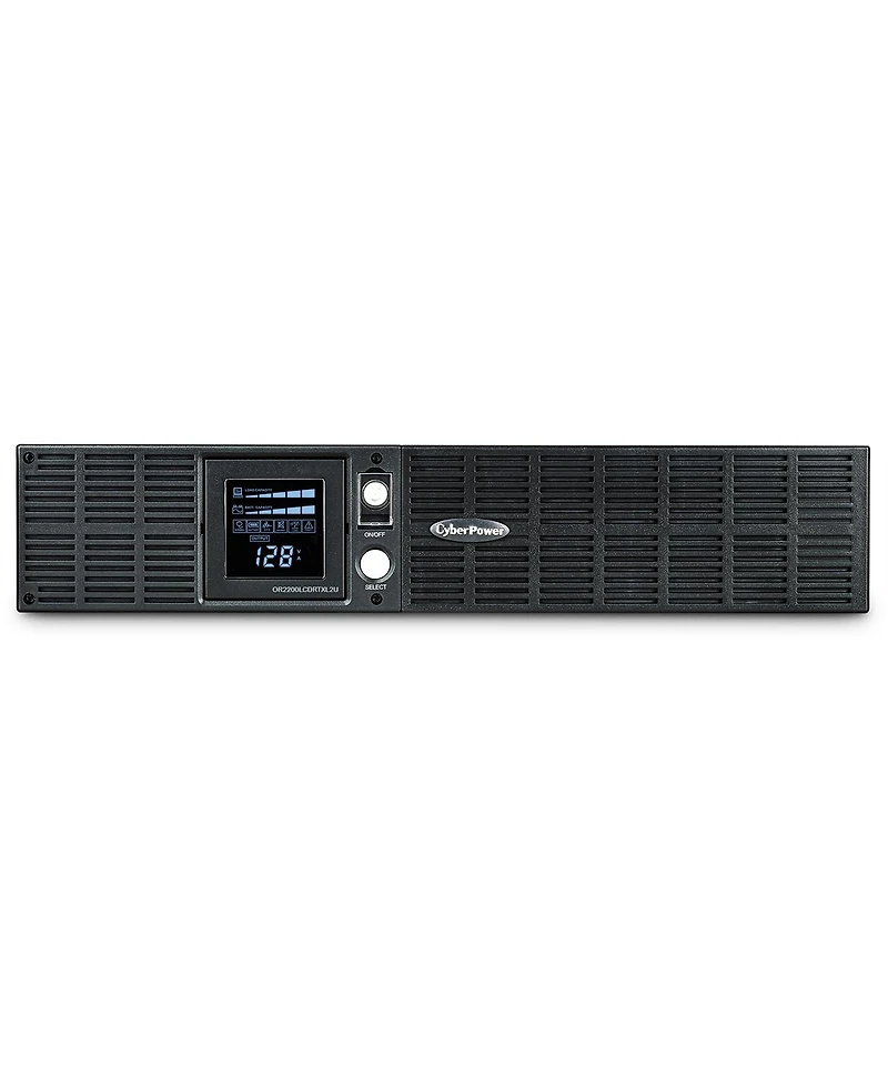 CyberPower OR2200LCDRTXL2U Smart App Intelligent LCD 2190VA Ups, 8 Outlets, 2U Rack Mount