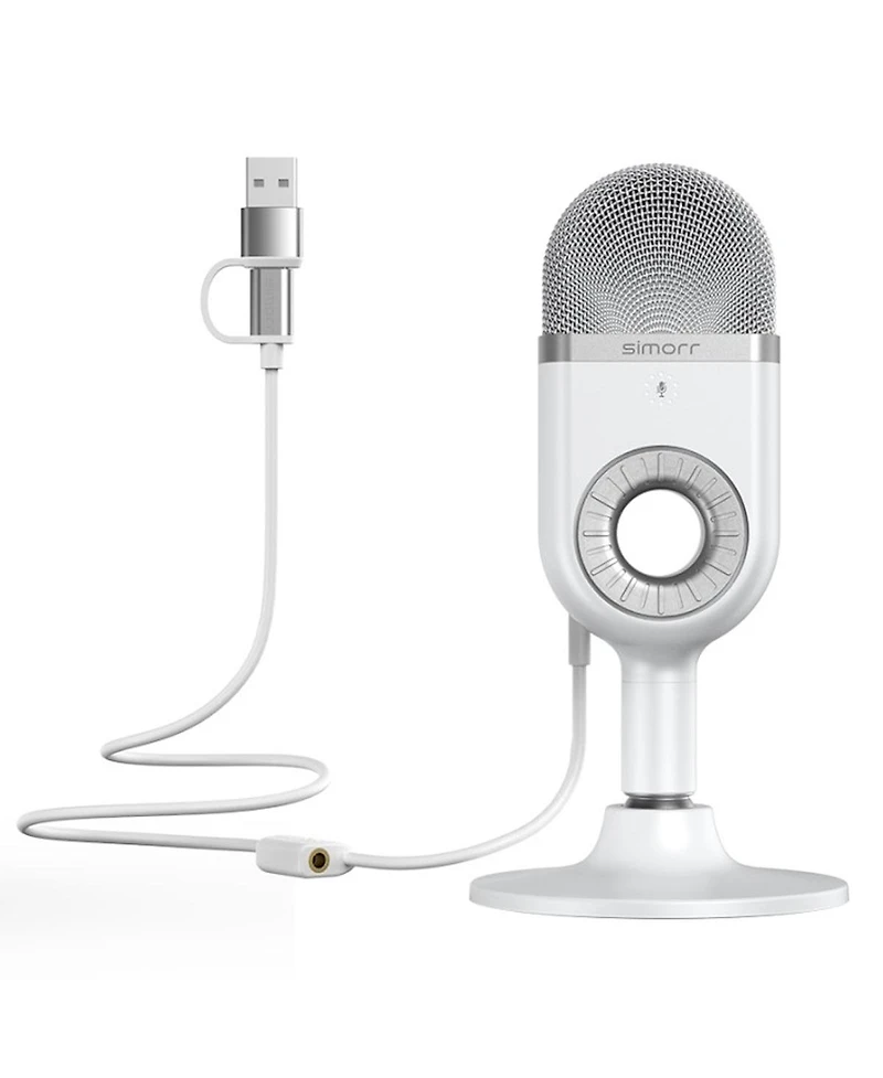 SmallRig simorr Wave U1 Usb Condenser Microphone (White)