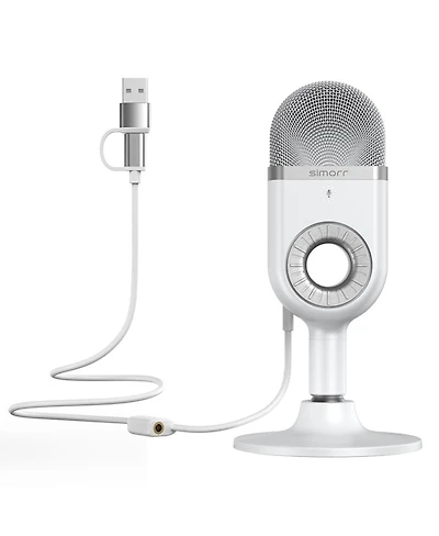 SmallRig simorr Wave U1 Usb Condenser Microphone (White)