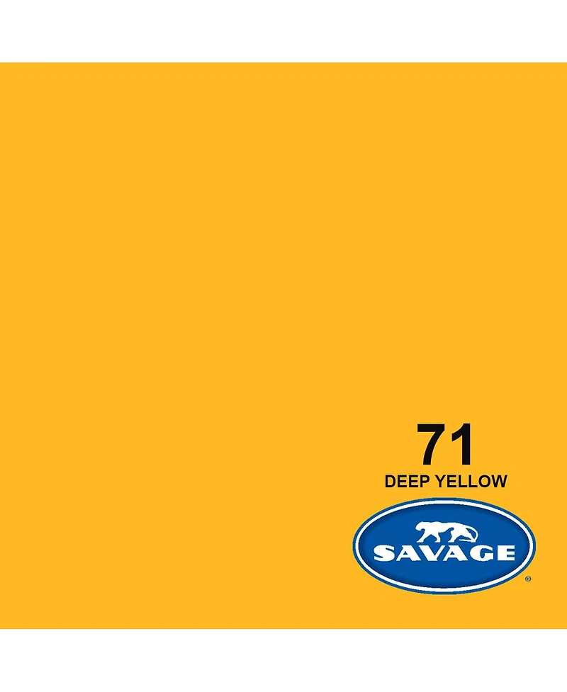 Savage Widetone Seamless Background Paper, 107" wide x 150' Deep Yellow, #71