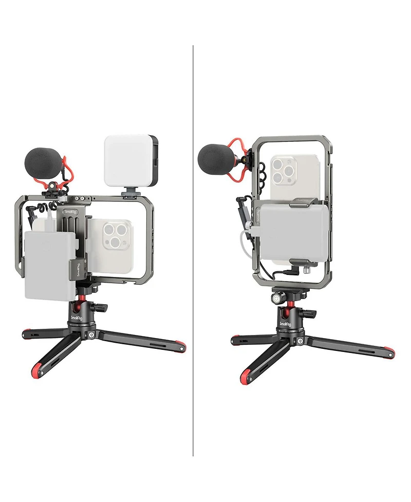 SmallRig Classic Edition All-in-One Video Kit for Smartphone Creators with Audio and Lighting System