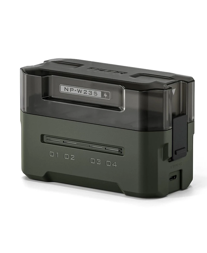 Tilta 4-Channel Portable Charging Station for Np-W235 Battery, Green