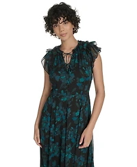Tommy Hilfiger Women's V-Neck Printed Dress