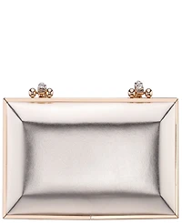 Nina Crystal Handle Lift Lock Clutch