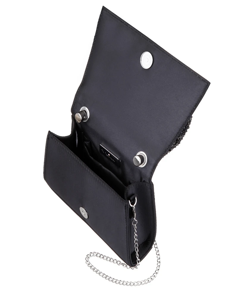 Nina Crystal Magnetic Snap Satchel Bag