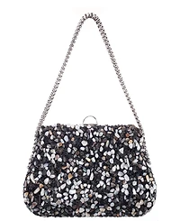 Nina Rock Candy Minaudiere Crystal Lift Lock Clutch
