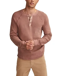 Lucky Brand Men's Birdseye Thermal Henley Long-Sleeve T-Shirt